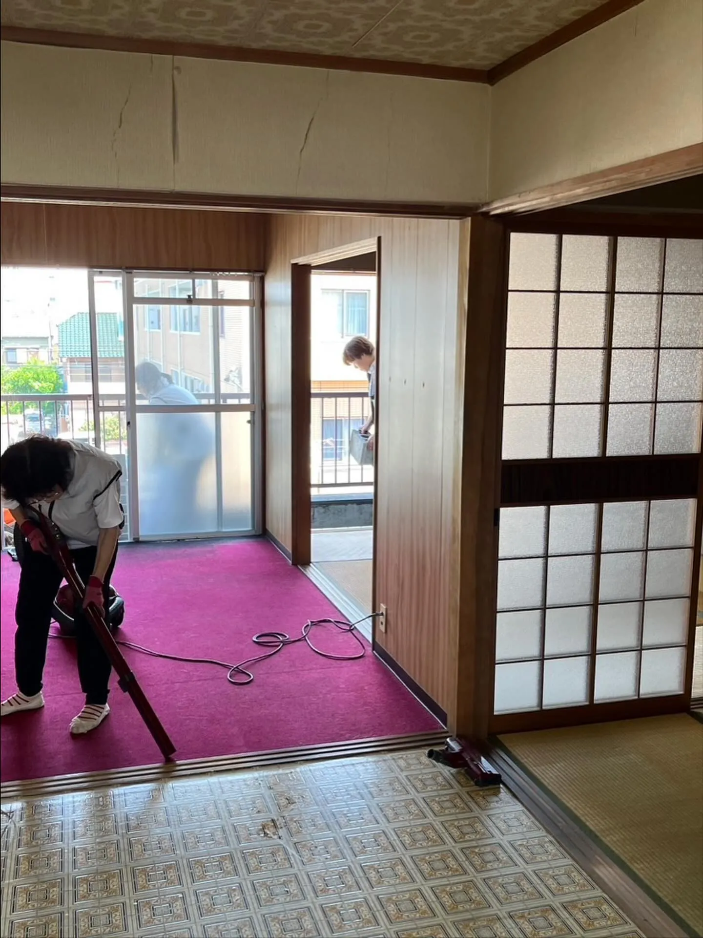 今年の暑い夏の日の現場でした。