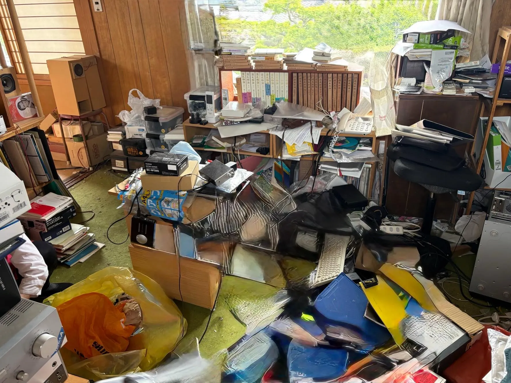 連休中の片付けにて。