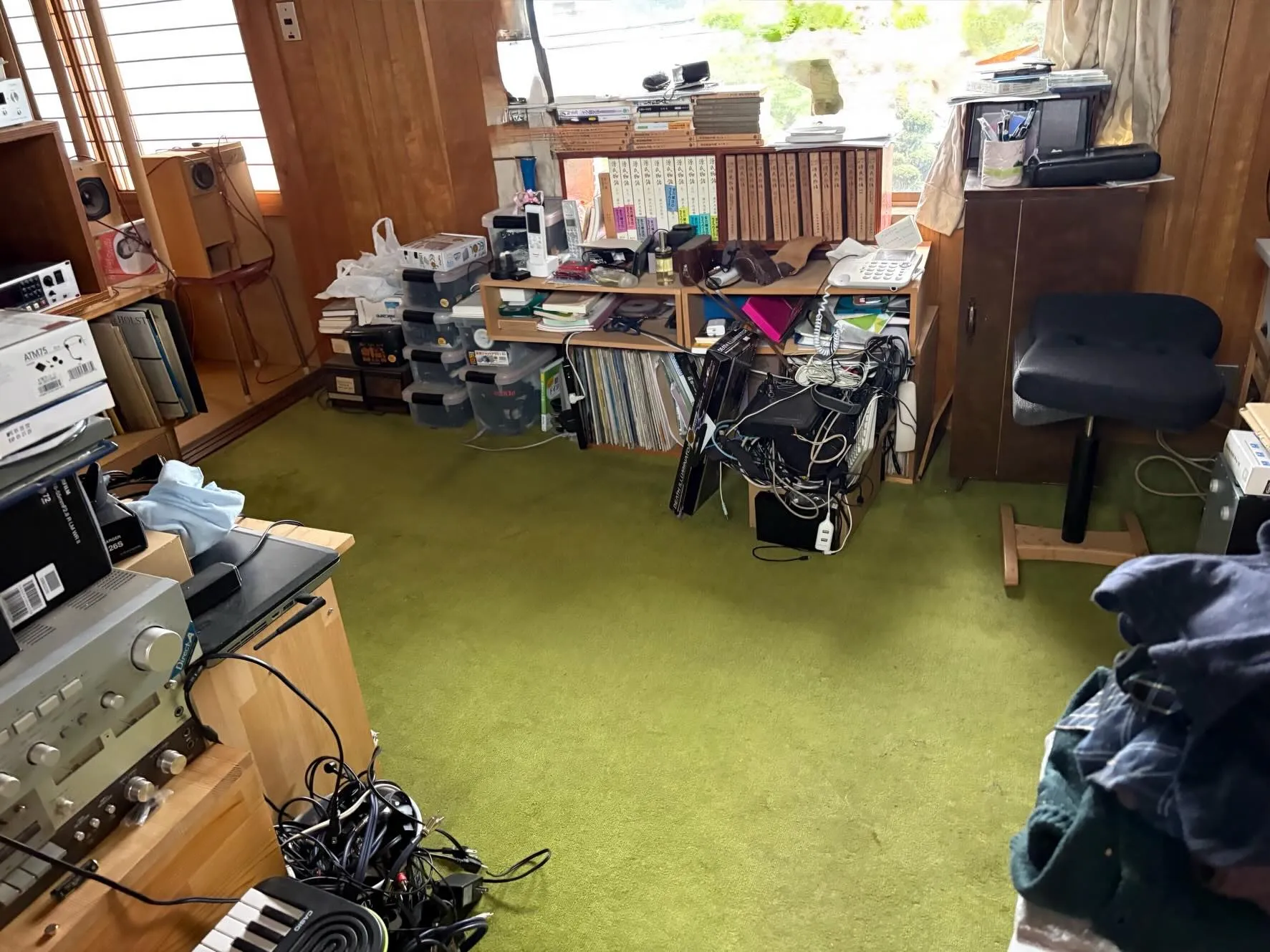 連休中の片付けにて。